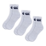 Canterbury Adults 3 Pack Crew Socks - White - 3 Pairs 