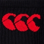 Canterbury Adults 3 Pack Crew Socks - Black - Canterbury Logo 