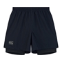 Canterbury Mens 2 in 1 Gym Shorts - Black - Front 