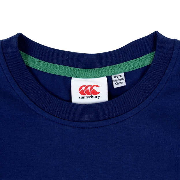 Canterbury Kids Uglies T-Shirt - Blue Print - Neck
