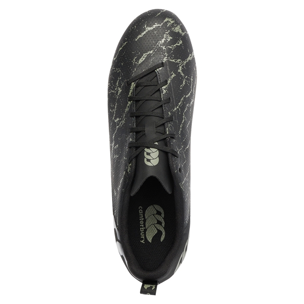 Canterbury Adults Speed Team Rugby Boots - Black - Birds Eye Vie