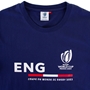 Mens England Rugby World Cup 2023 Supporters Tee - Navy - Logos 