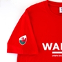 Mens Wales Rugby World Cup 2023 Supporters Tee - Red - Sleeve 