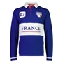 Mens France Rugby World Cup 2023 Rugby Shirt - Navy Long Sleeve  