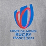 Mens Rugby World Cup 2023 Logo Tee - Grey - RWC Badge 