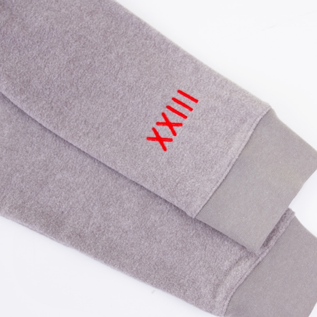 Mens Rugby World Cup 2023 No. 8 Fleece - Grey - Sleeves