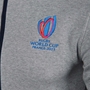 Womens Rugby World Cup 2023 Full Zip Hoodie - Grey - RWC Badge 