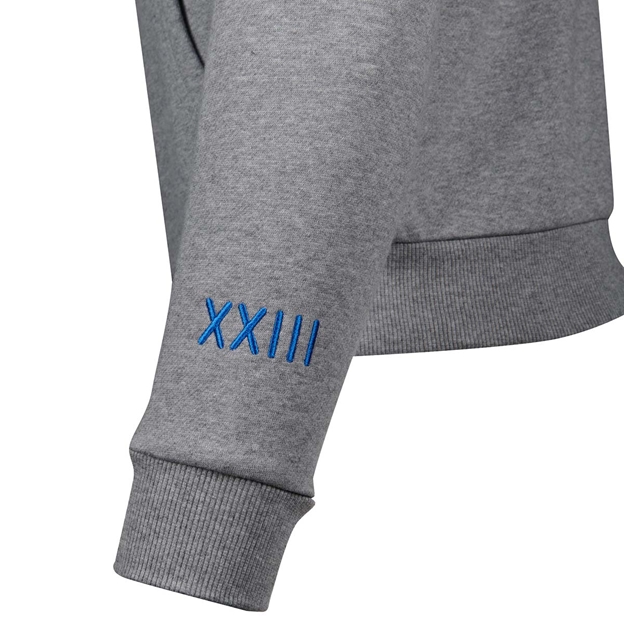 Womens Rugby World Cup 2023 Full Zip Hoodie - Grey - Sleeve Badg