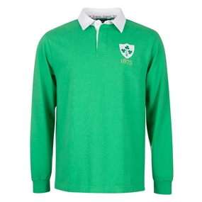 Rugbystore Ireland 1875 Mens Rugby Shirt - Long Sleeve Green - F