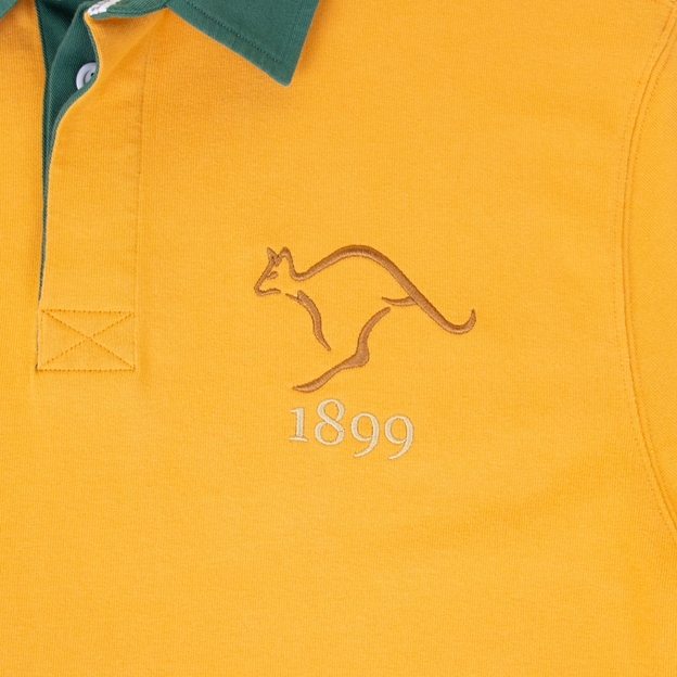 Rugbystore Australia 1899 Mens Rugby Shirt - Long Sleeve Gold - 