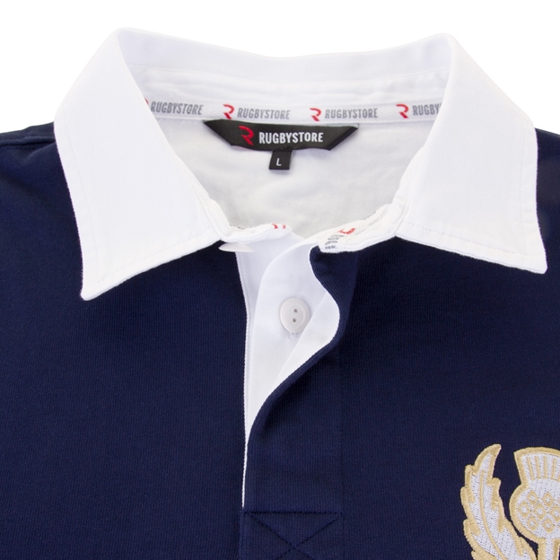 Rugbystore Scotland 1871 Mens Rugby Shirt - Long Sleeve Navy - C