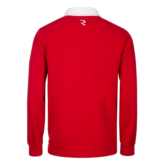 Portugal Mens Rugby Origins 1935 Rugby Shirt - Long Sleeve Red -