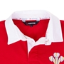 Rugbystore Wales 1881 Mens Rugby Shirt - Long Sleeve Red - Colla 