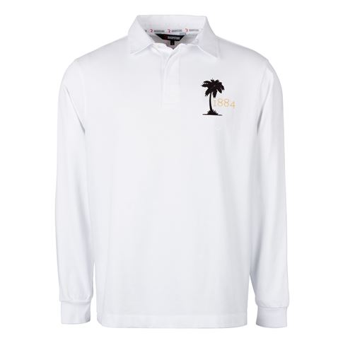 Fiji Mens Rugby Origins 1884 Rugby Shirt - Long Sleeve White - F Fiji Mens Rugby Origins 1884 Rugby Shirt - Long Sleeve White - F