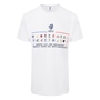 Rugby World Cup 2023 Mens 20 Nations Stacked T-Shirt - White - F 