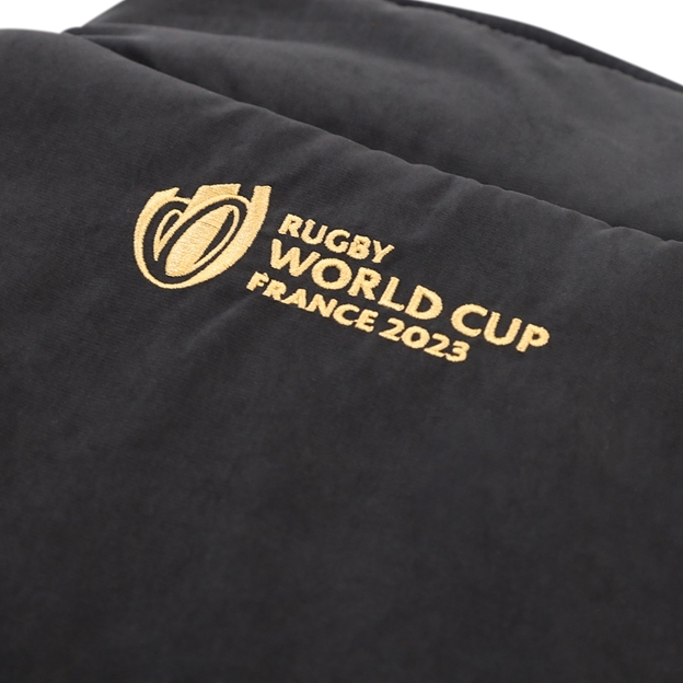 Mens Rugby World Cup 2023 Webb Ellis Gilet - Black - Neck Embroi