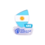 Rugby World Cup 2023 Argentina Flag Pin Badge - Front 