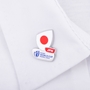 Rugby World Cup 2023 Japan Flag Pin Badge - On a Shirt 