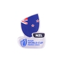 Rugby World Cup 2023 New Zealand Flag Pin Badge - Front 