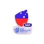 Rugby World Cup 2023 Samoa Flag Pin Badge - Front 