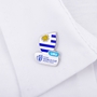 Rugby World Cup 2023 Uruguay Flag Pin Badge - On a Shirt 