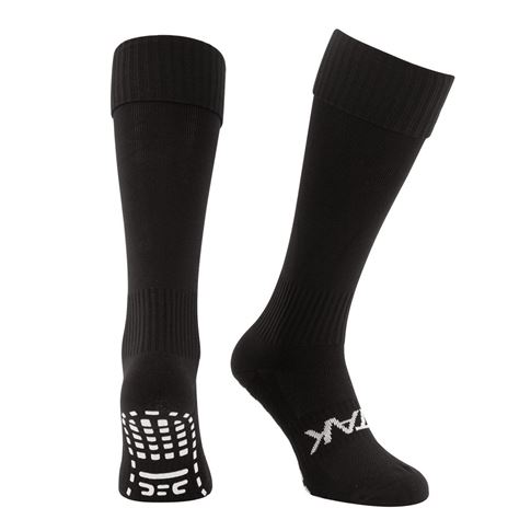 Atak Shox Non Slip Full Leg Socks Black - Front Atak Shox Non Slip Full Leg Socks Black - Front
