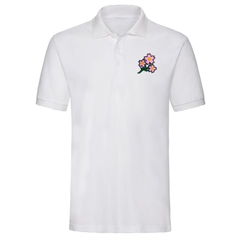 Mens Japan Cotton Pique Polo - White - Front Mens Japan Cotton Pique Polo - White - Front