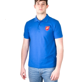 France Classic Cotton Pique Polo Royal - Front