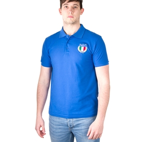 Italy Classic Cotton Pique Polo Royal - Front