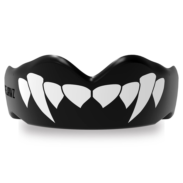 SafeJawz Black Fangz Mouthguard - Front