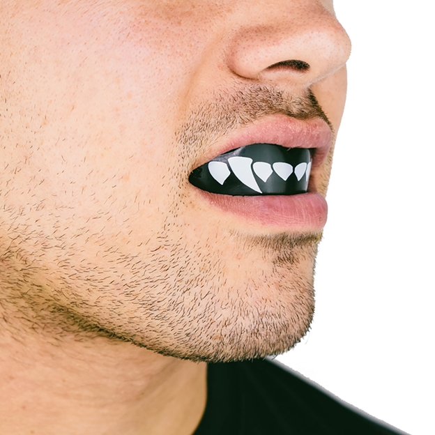 SafeJawz Black Fangz Mouthguard - Model 2