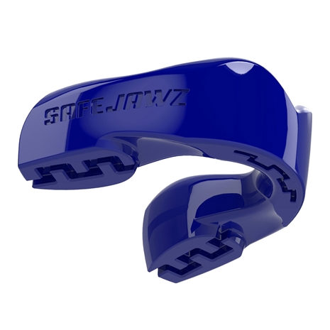 SafeJawz Intro Series Blue Mouthguard - Front