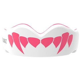 SafeJawz Pink Fangz Mouthguard - Front