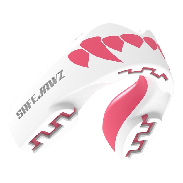 SafeJawz Pink Fangz Mouthguard - Side
