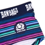 Bawbags Scotland Womens Striped Underwear - Navy - Badge 