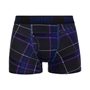 Bawbags Scottish Mens 3 Pack Boxer Shorts - Navy - Tartan Front 