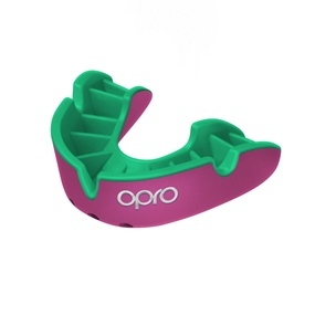 Opro Silver Mouthguard - Pink - Front