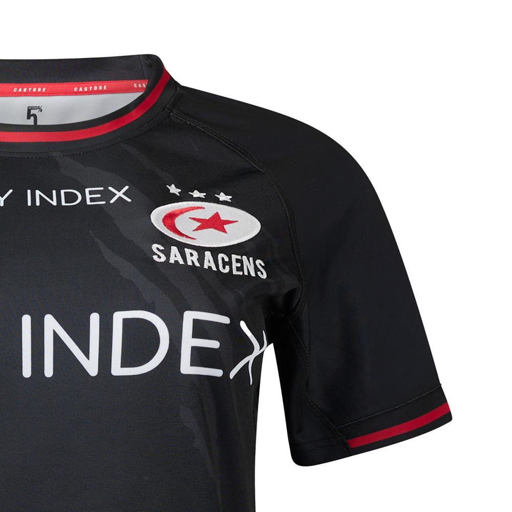 Saracens Womens Home Rugby Shirt - Short Sleeve 23/24 | rugbystore