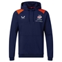 Saracens Mens Training Pullover Hoodie - Navy 2023 - Front 