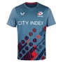 Saracens Mens Training Tee - Blue 2023 - Front 