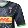 Harlequins Mens Euro Rugby Shirt - Short Sleeve Black 2023 - Har 