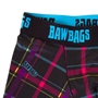 Bawbags Techno Tartan Mens Cool de Sacs Boxer Shorts - Black - W 