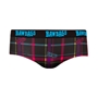 Bawbags Techno Tartan Womens Cool de Sacs Underwear - Black - Fr 