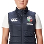 British and Irish Lions Womens Microlight Gilet Navy - Model Close-up 