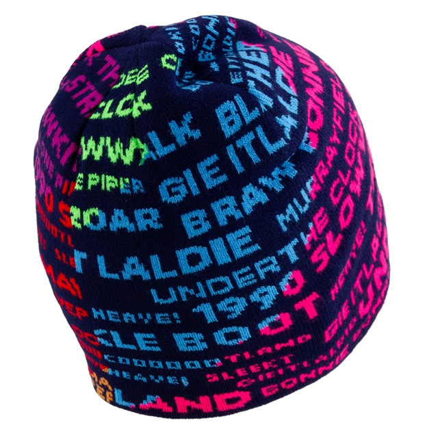 Scotland Kids Beanie Skull Knit 25/26 Rainbow - Back