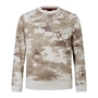 British and Irish Lions Junior Camo Crew Jumper Taupe - Front 