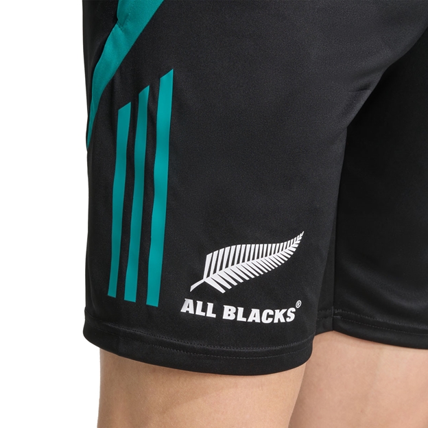 All Blacks Mens Gym Shorts 25/26 Black - Fern