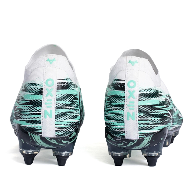 Oxen Adults Metasock Soft Ground Rugby Boots Cool Mint - Back