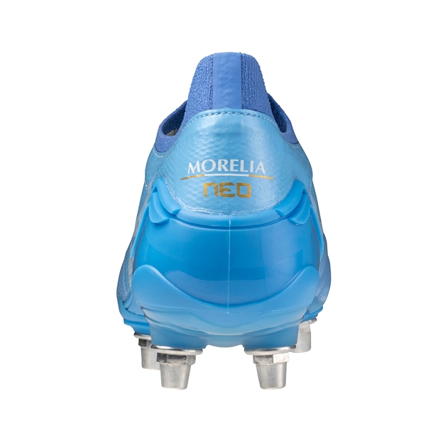 Mizuno Adults Morelia Neo IV Βeta Elite SI SG Rugby Boots Unity Sky - Heel
