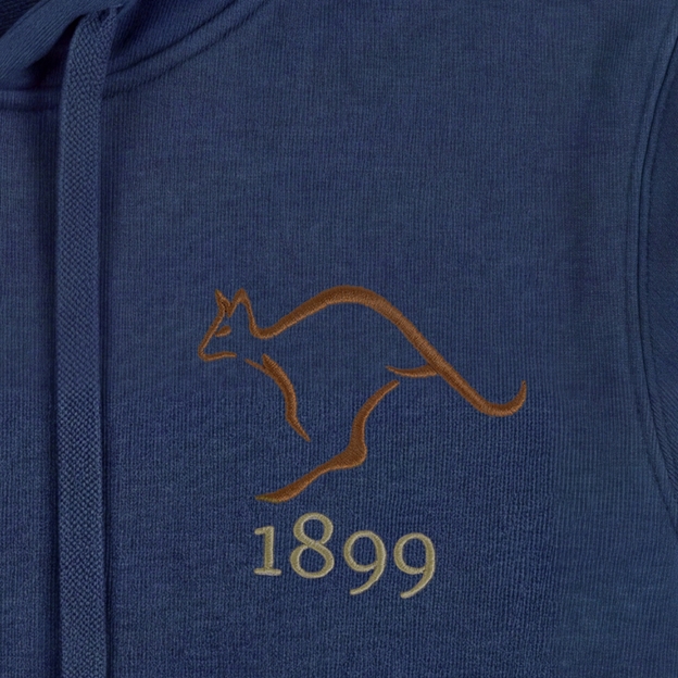 Australia 1899 Pure Cotton Hoodie - Petrol Blue